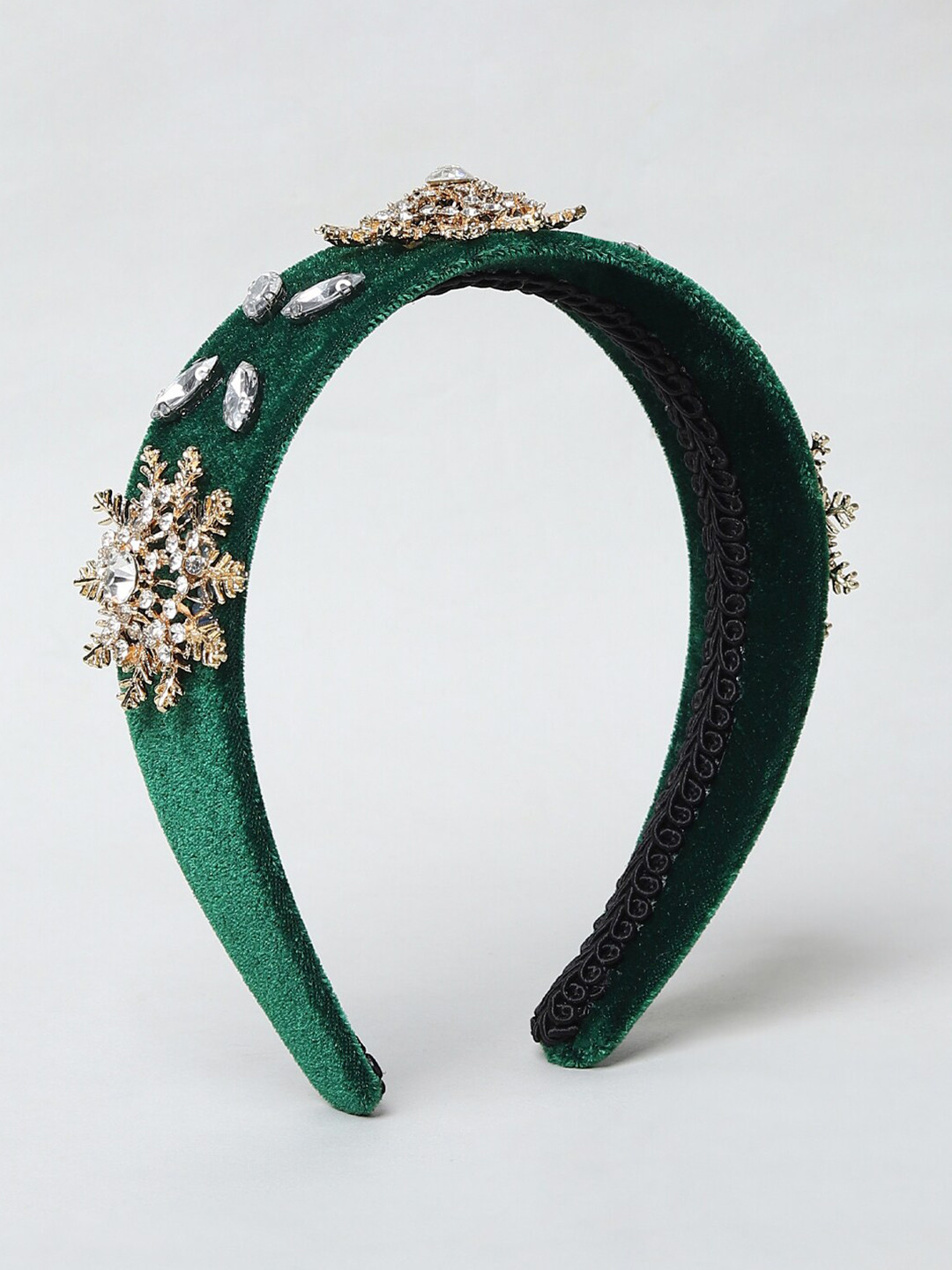 ONLY Women Green Embellished Beaded Hairband