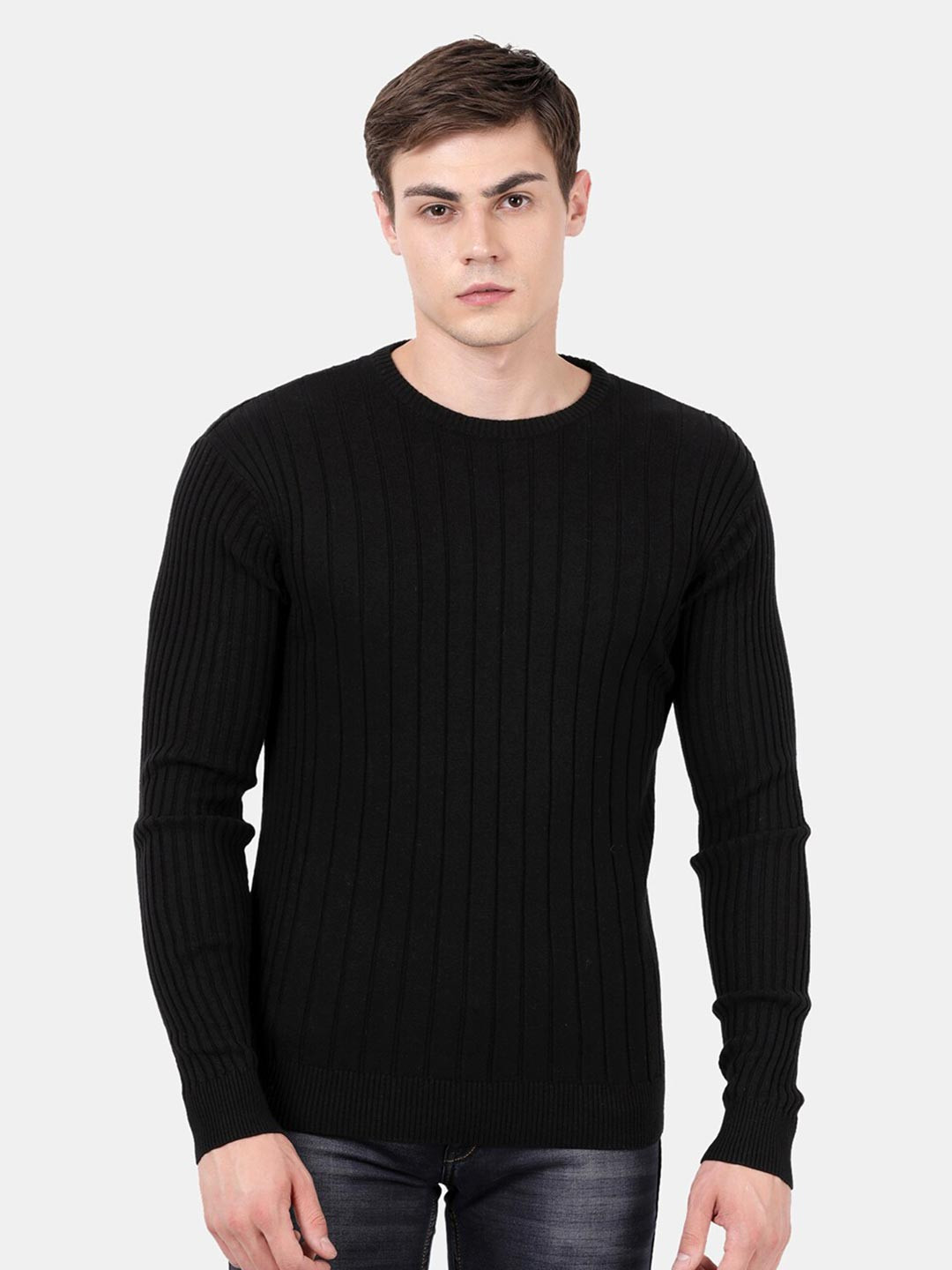 t-base Men Black Pullover