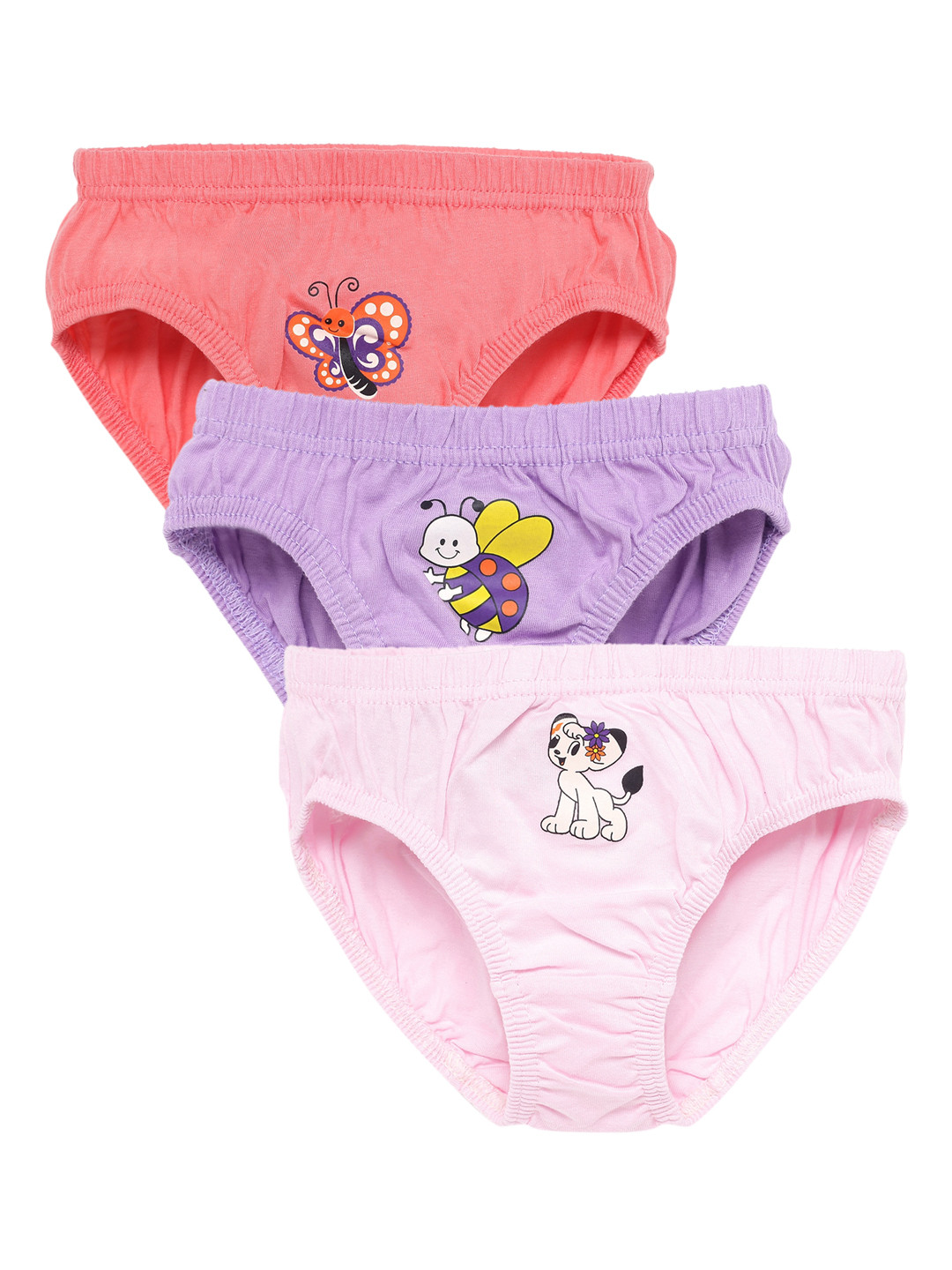 SAVAGE Girls Pack Of 3 Basic Briefs