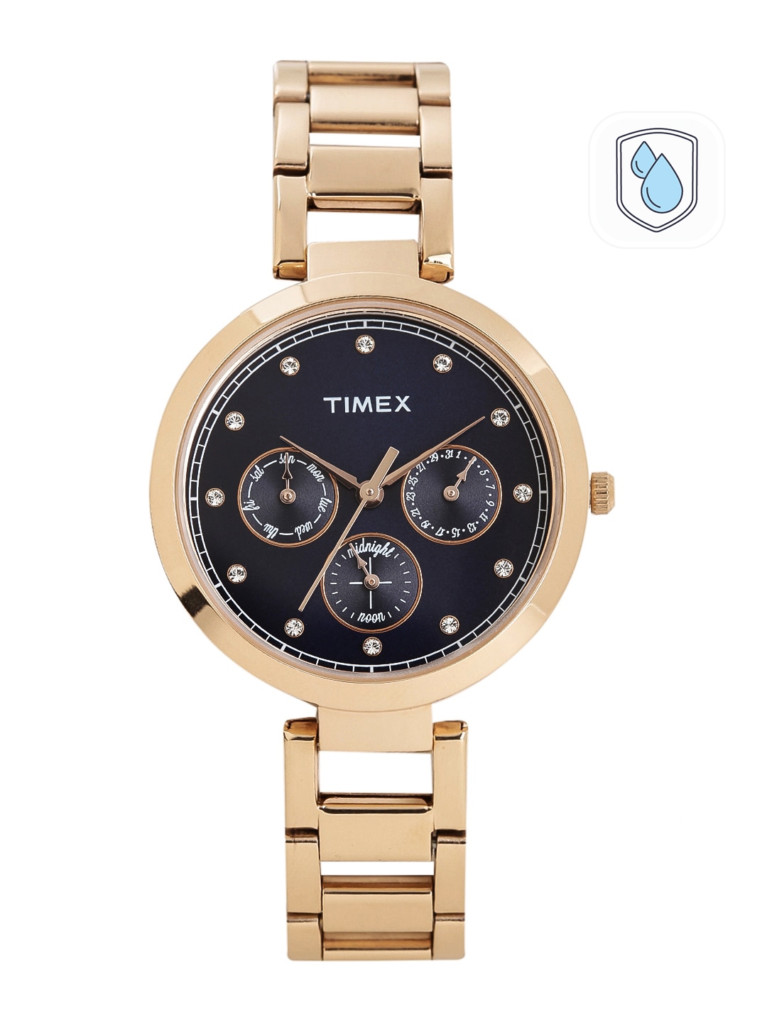 Buy Timex Women Blue Multifunction Analogue Watch TW000X215