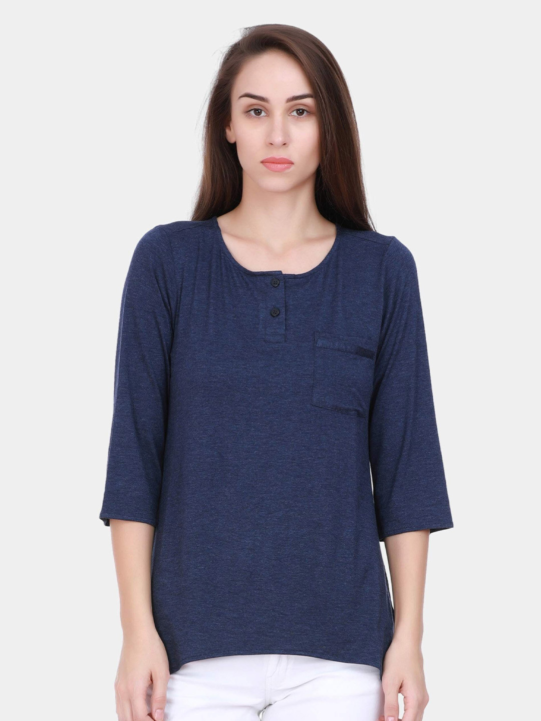 IDK Navy Blue Knitted Top