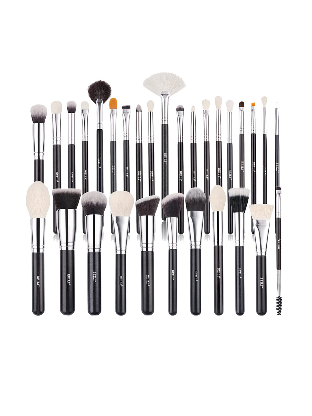 BEILI Women's Set of 30 Professional Goat Hair Makeup Brushes