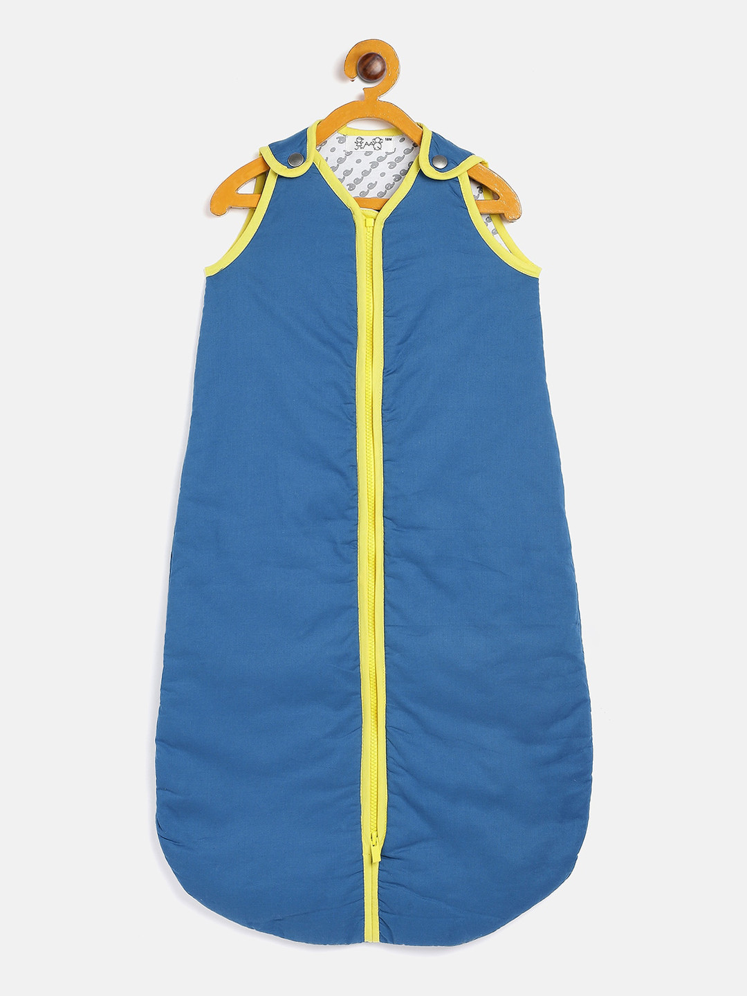 JWAAQ Infants Blue Solid Pure Cotton Sleeping Bag