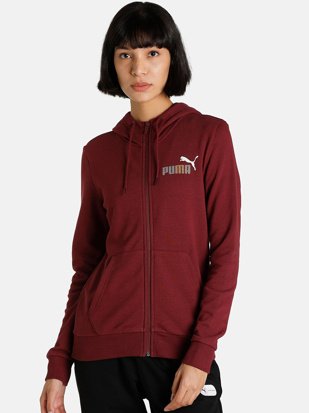 Puma Women Regular Fit Hooded Jacket