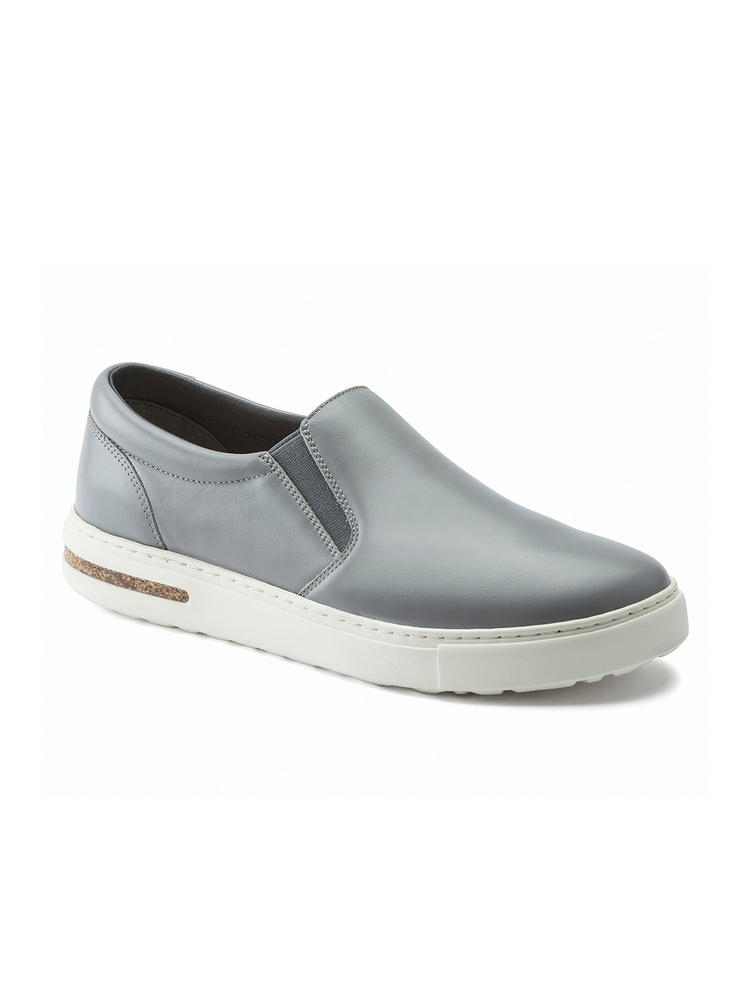 Birkenstock Oswego Grey Regular Width Natural Leather Low Shoes