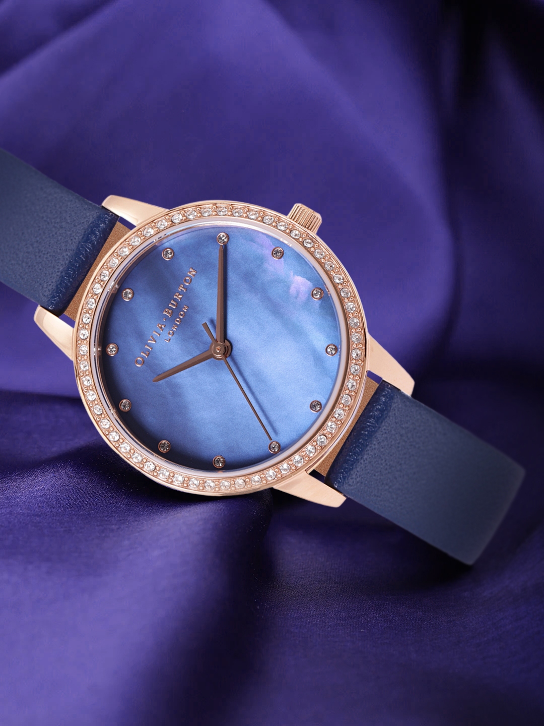 Olivia burton blue watch clearance