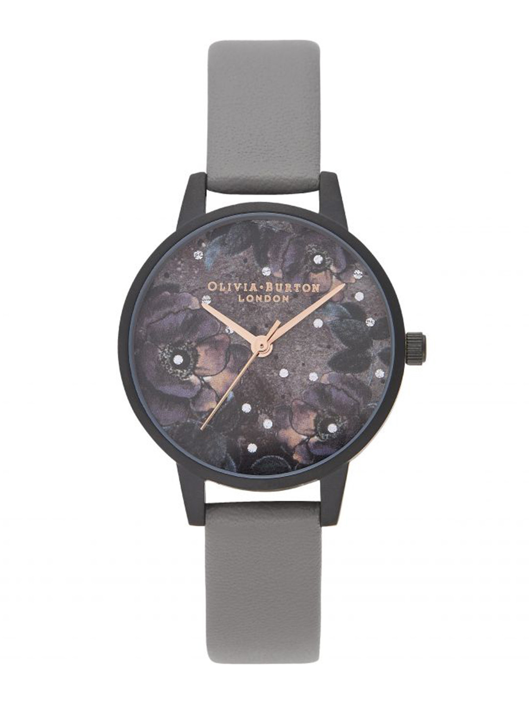 OLIVIA BURTON LONDON Women Purple Printed Dial & Leather Strap Analogue Watch OB16AD50