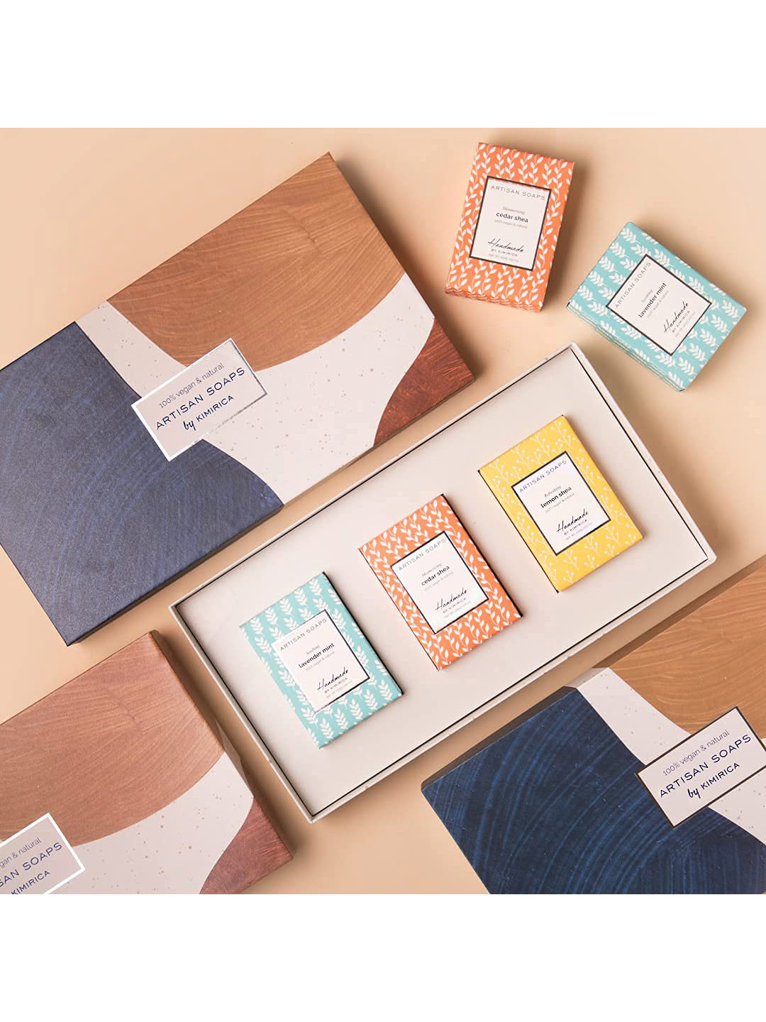 Kimirica Set Of 3  Artisan Soap Gift Set 300gm