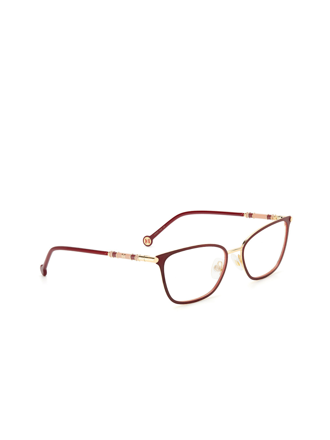 Carolina Herrera Unisex Brown Full Rim Rectangle Frames