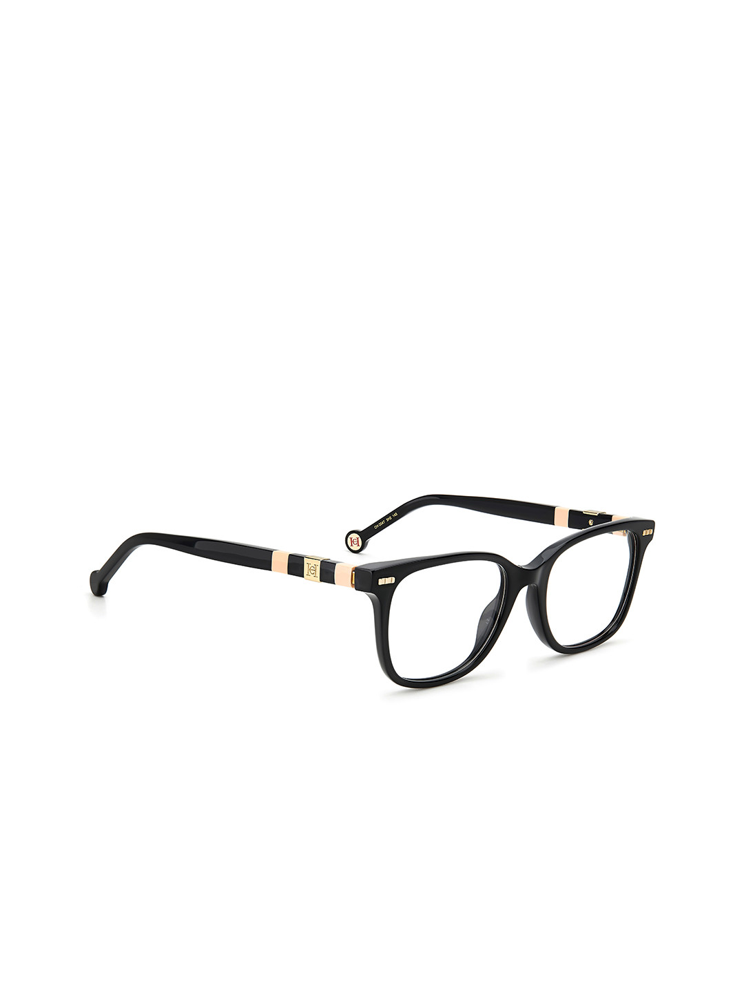 Carolina Herrera Unisex Black Full Rim Rectangle Frames