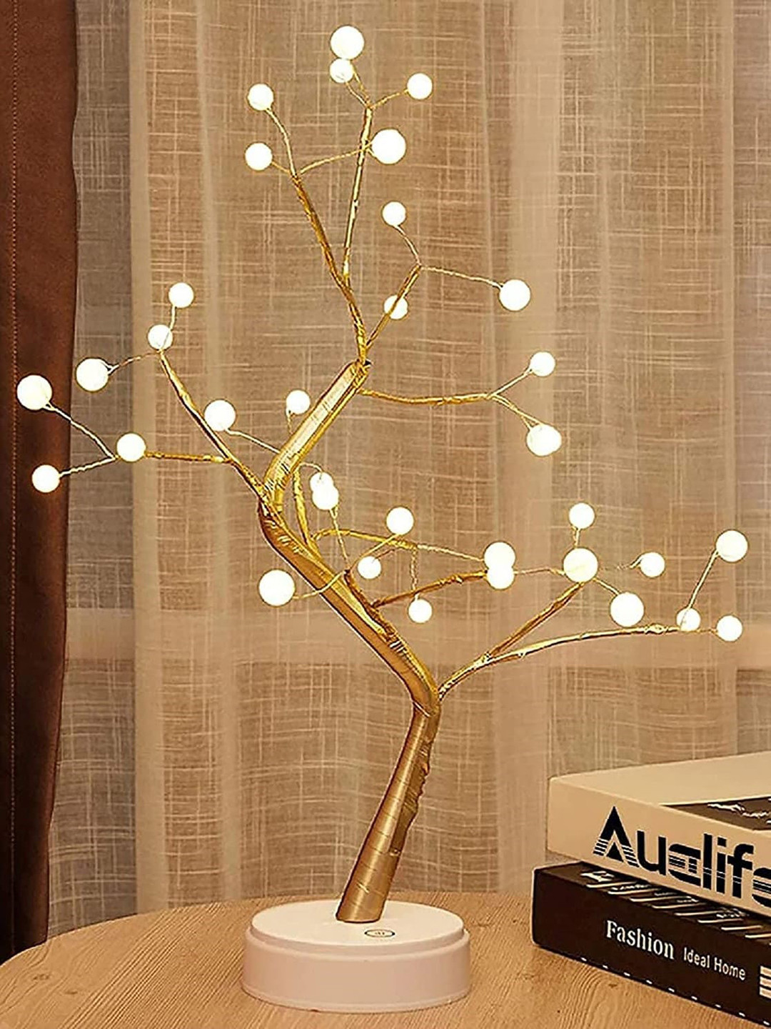 Awestuffs White LED Tree String Light Lamp