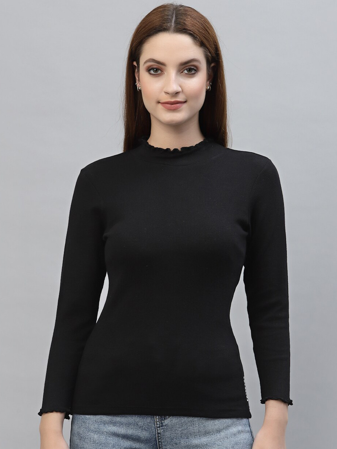 Friskers Black Organic Cotton Top