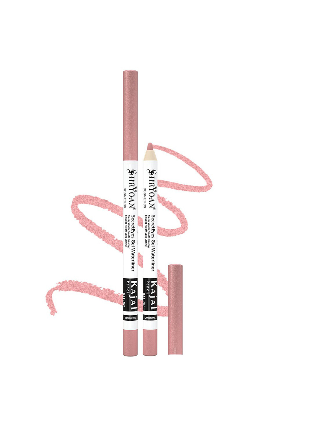 SHRYOAN SecretEyes Gel Waterline Long Lasting Kajal Pencil 1.2 g - Candy Pink