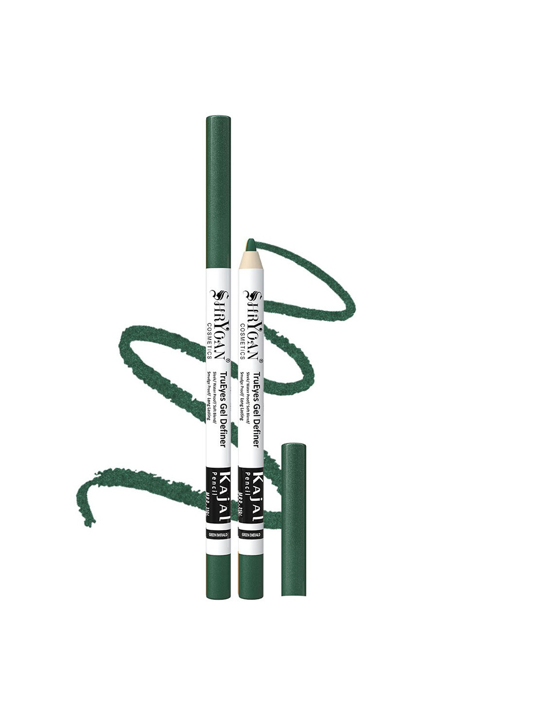 SHRYOAN SecretEyes Gel Waterline Long Lasting Kajal Pencil 1.2 g - Green Emerald