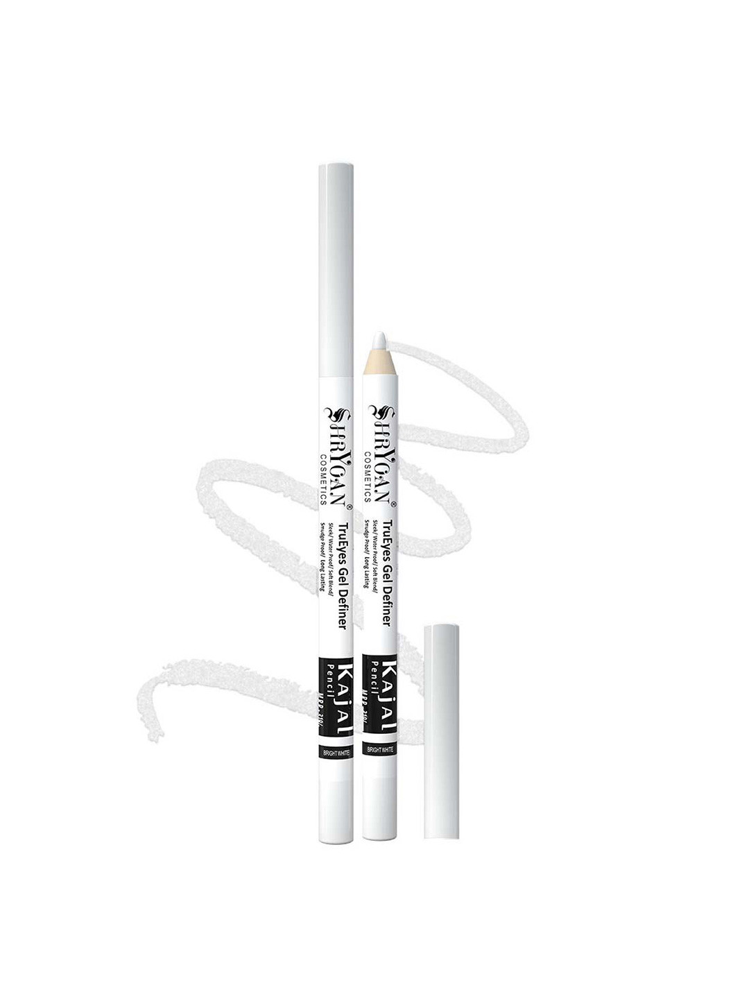 SHRYOAN SecretEyes Gel Waterline Long Lasting Kajal Pencil 1.2 g - Bright White
