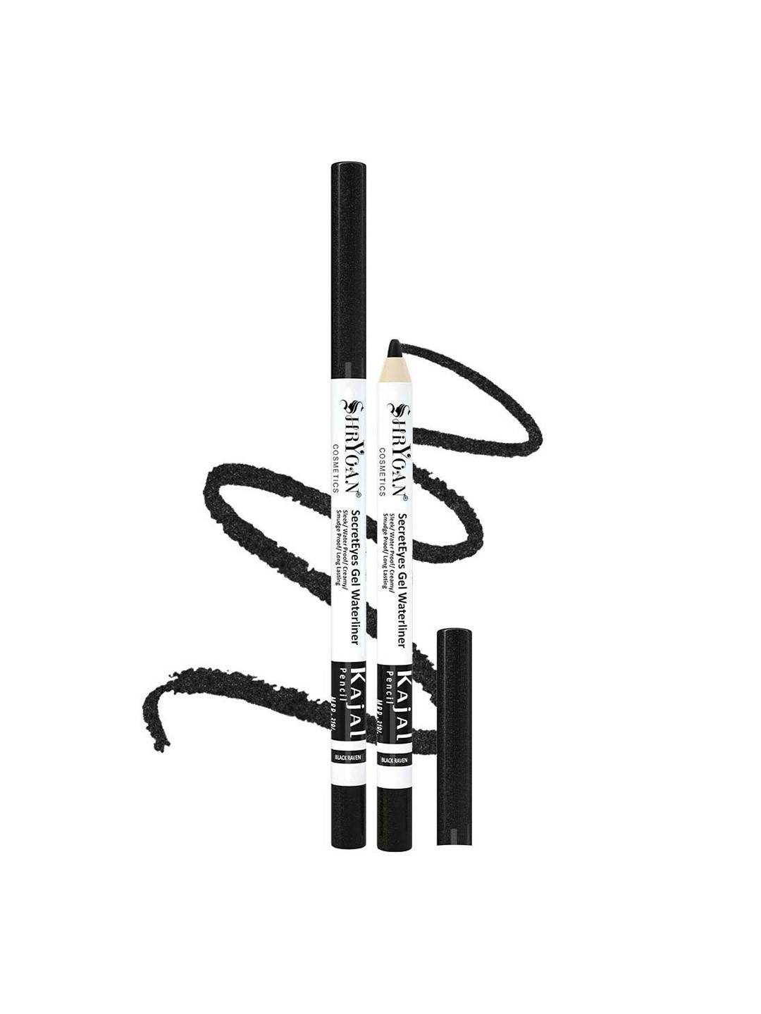 SHRYOAN SecretEyes Gel Waterline Long Lasting Kajal Pencil 1.2 g - Black Raven