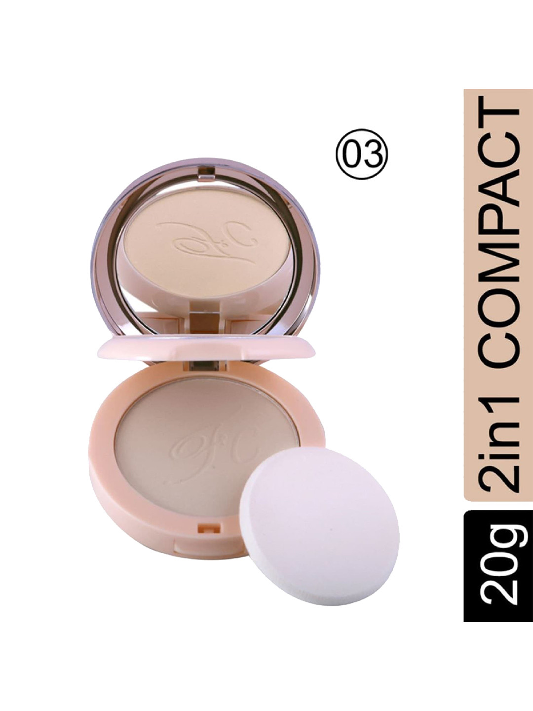 Fashion Colour Nude Makeover 2-In-1 Oil Control Compact Face Powder 20 g - Shade 03