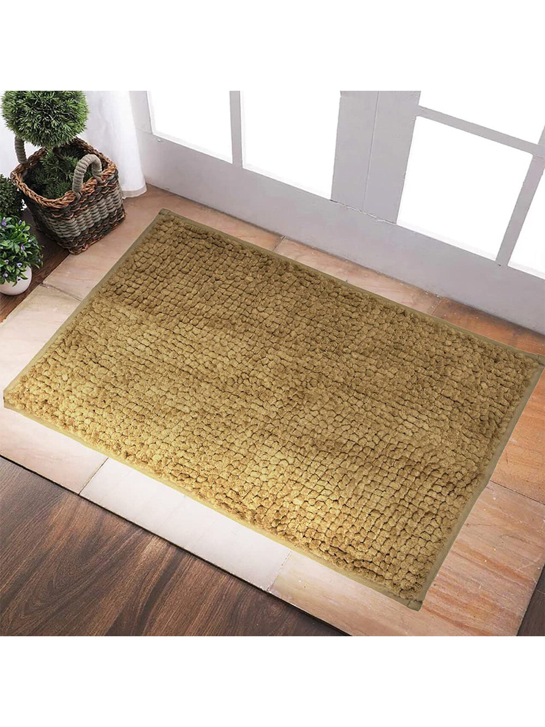 Hammer Home Beige Bubble Style Anti-Slip Bath Mat