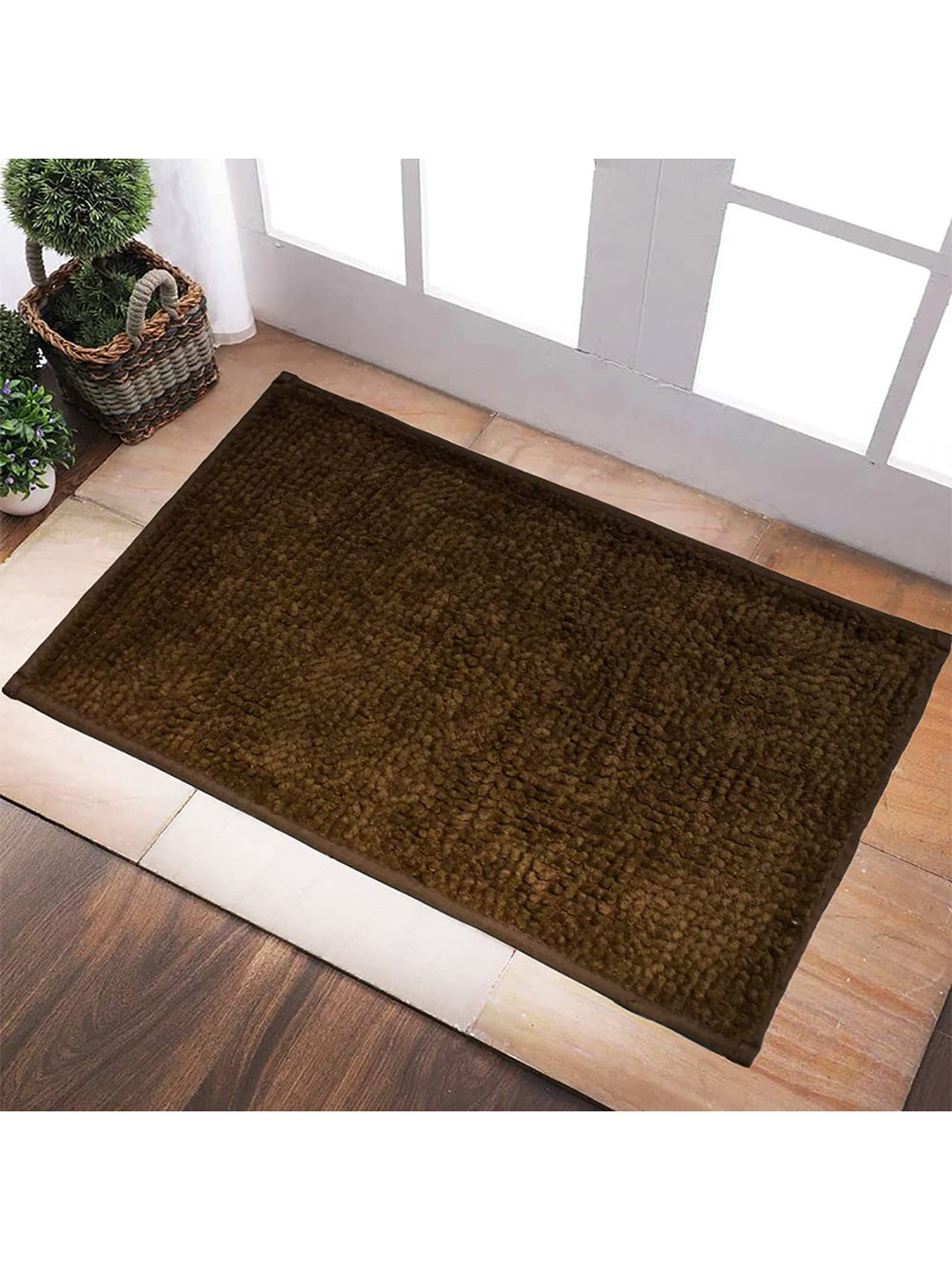 Hammer Home Unisex Coffee Brown Bubble Style Anti-Slip Doormat Bath mat
