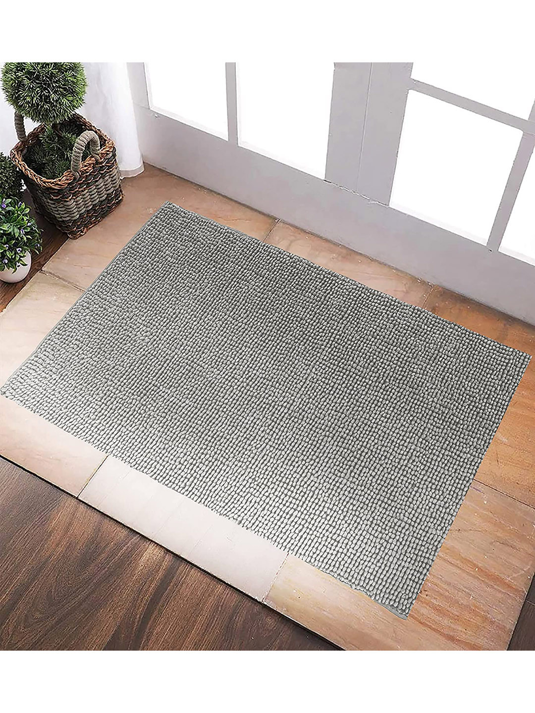 Hammer Home Silver-Toned Bubble Style  Anti-Slip Bath mat
