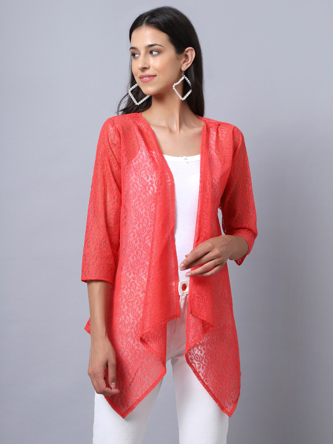 Rute Women Red Shrug