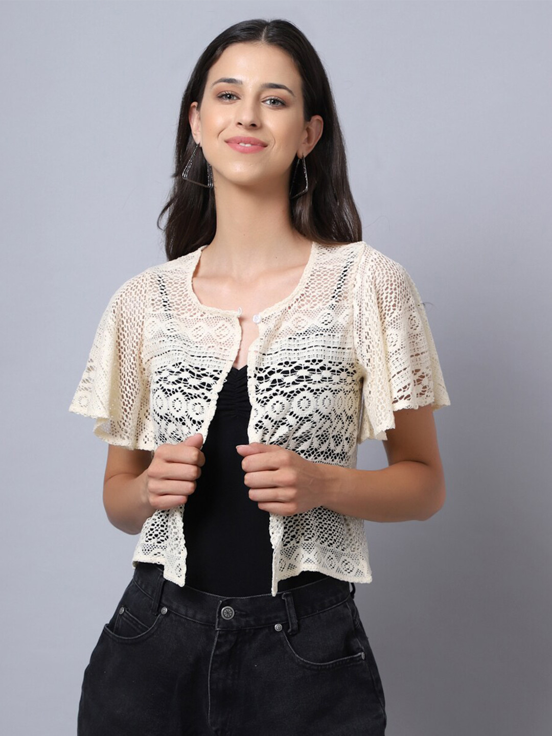 Rute Women Off White Shrug