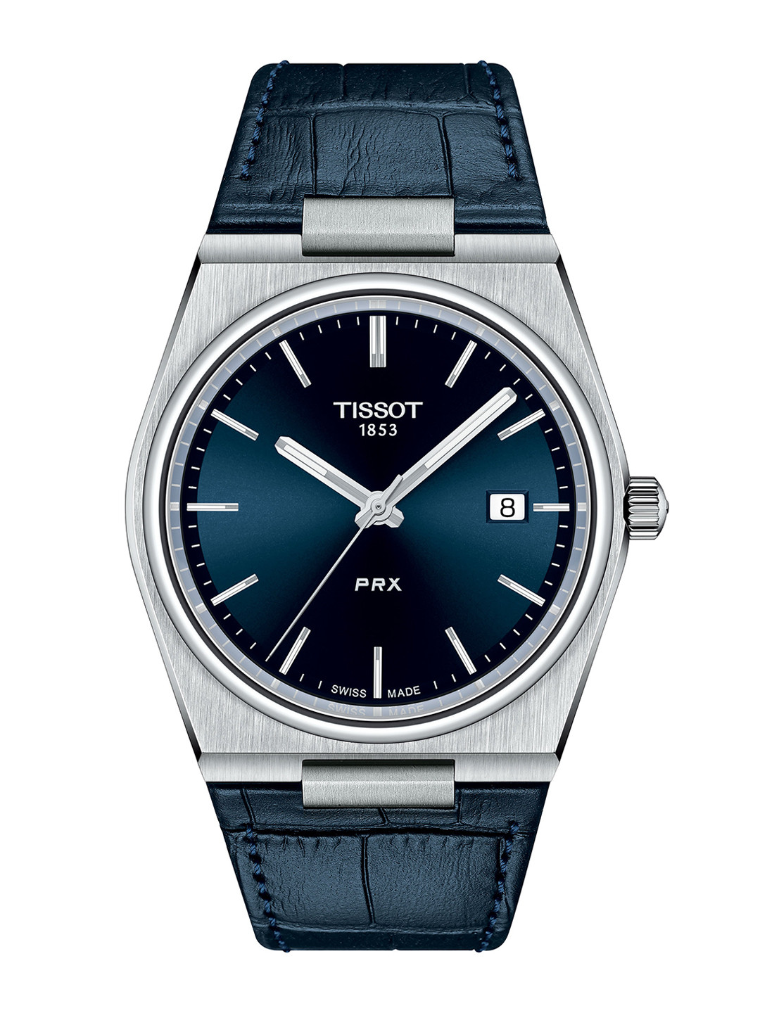 TISSOT Men Blue Embellished Dial & Blue Leather Straps Analogue Watch T1374101604100