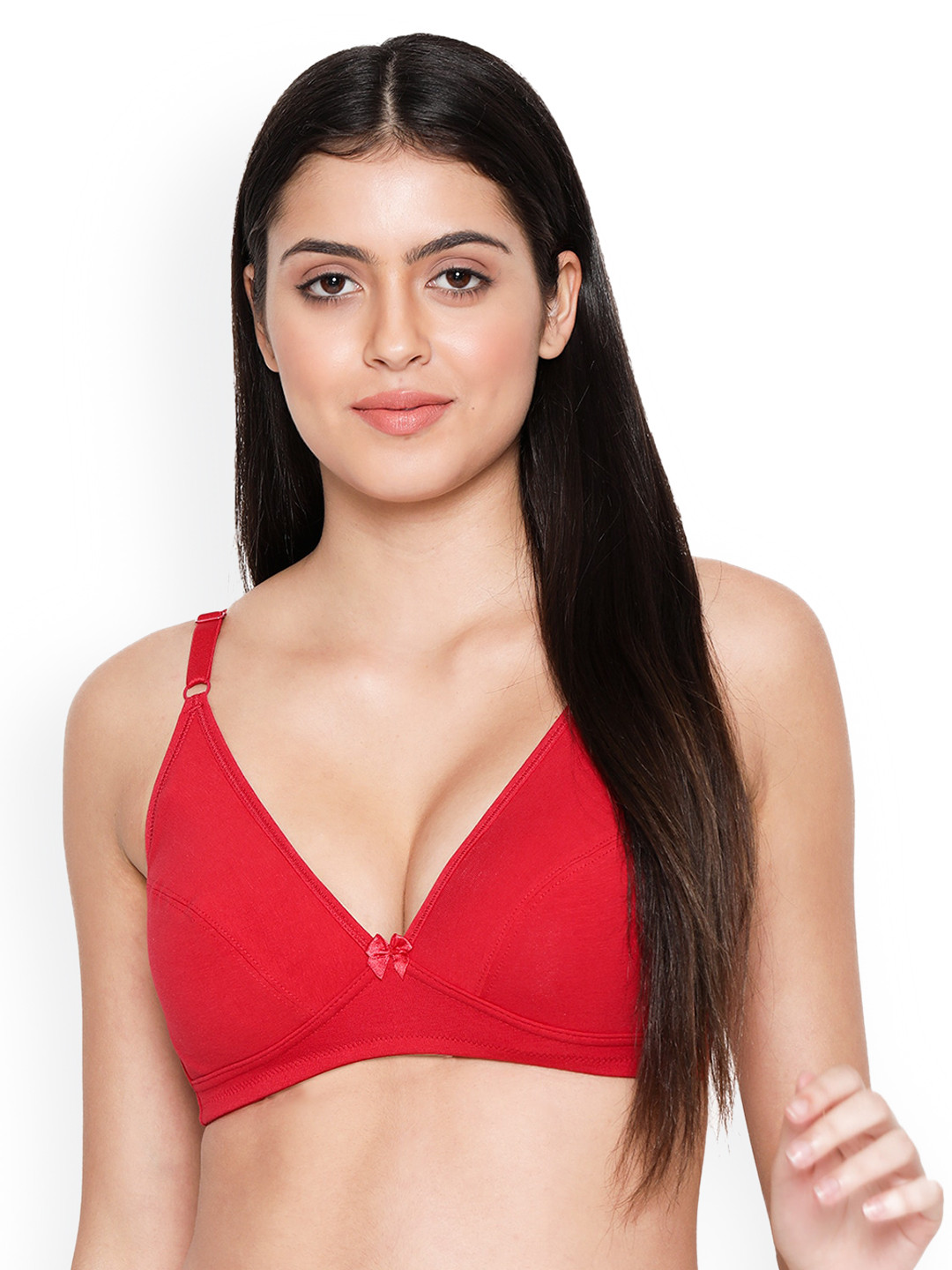 Susie Red Plunge Bra DIP1005-FieryRed-30B-Fiery Red