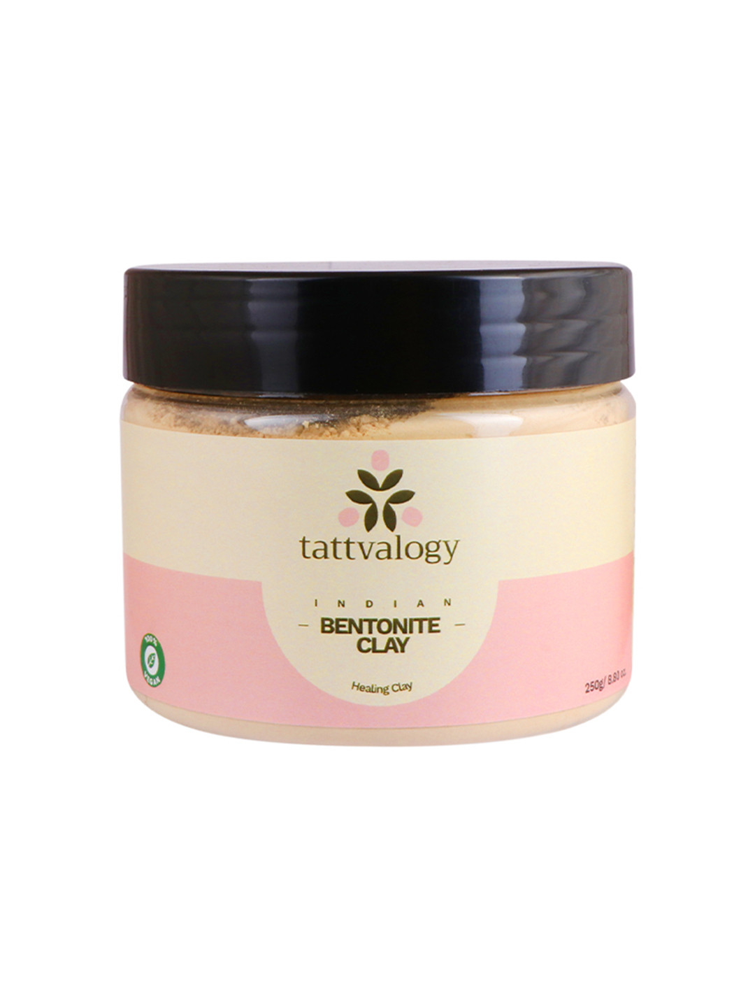 Tattvalogy Cruelty-Free Vegan Pure & Natural Indian Bentonite Clay Face Mask - 250 g