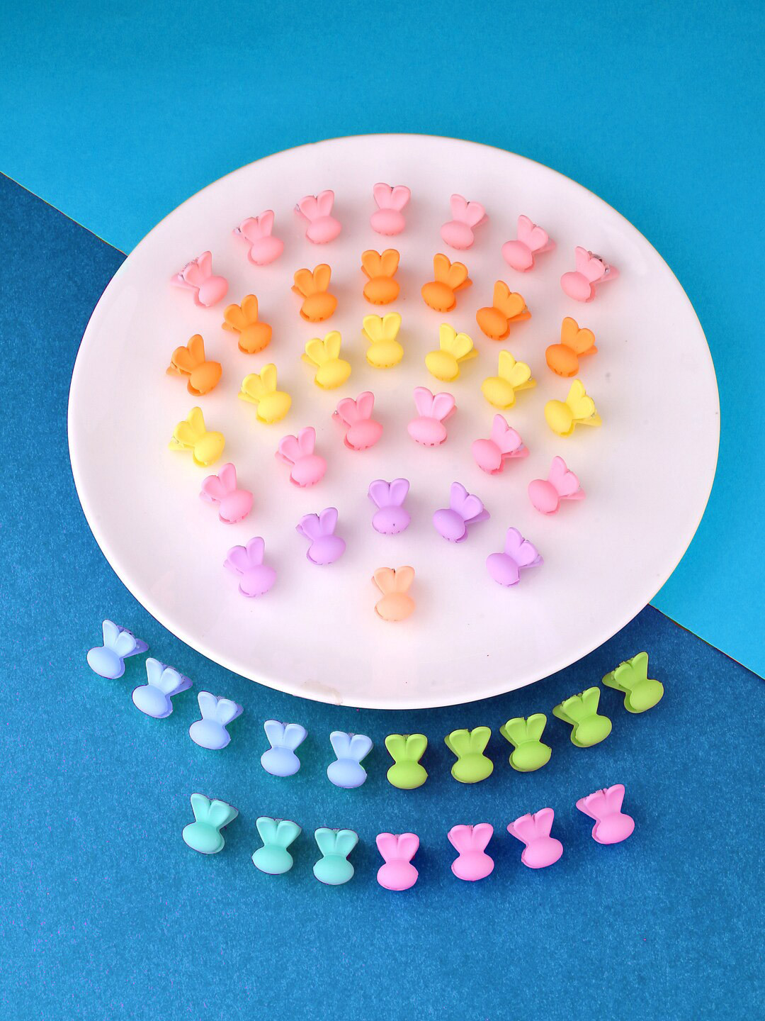 Yellow Chimes Women Pink & Purple Pack Of 50 Claw Clips