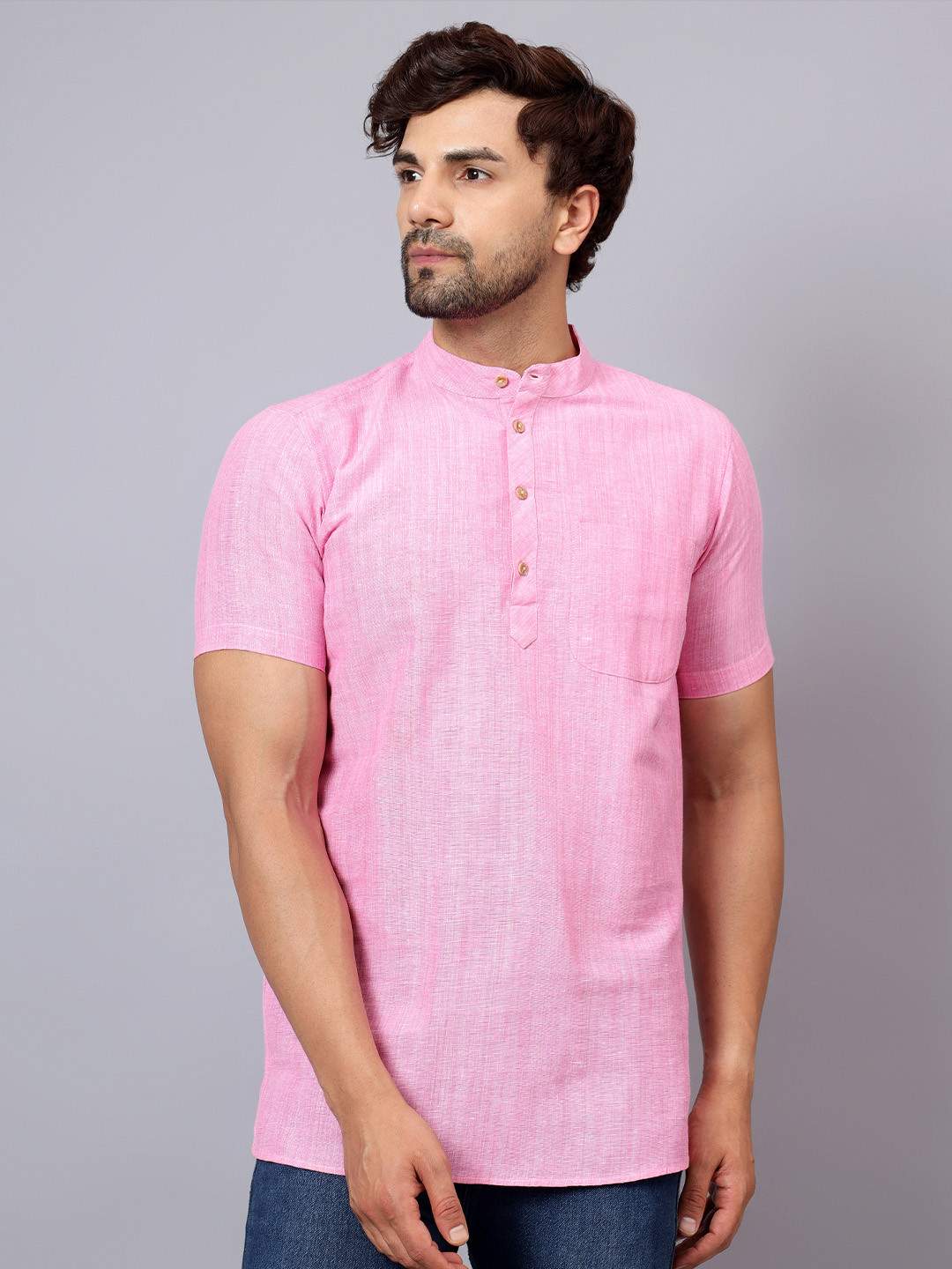 Latest Chikan Garments Solid Straight Short Kurta