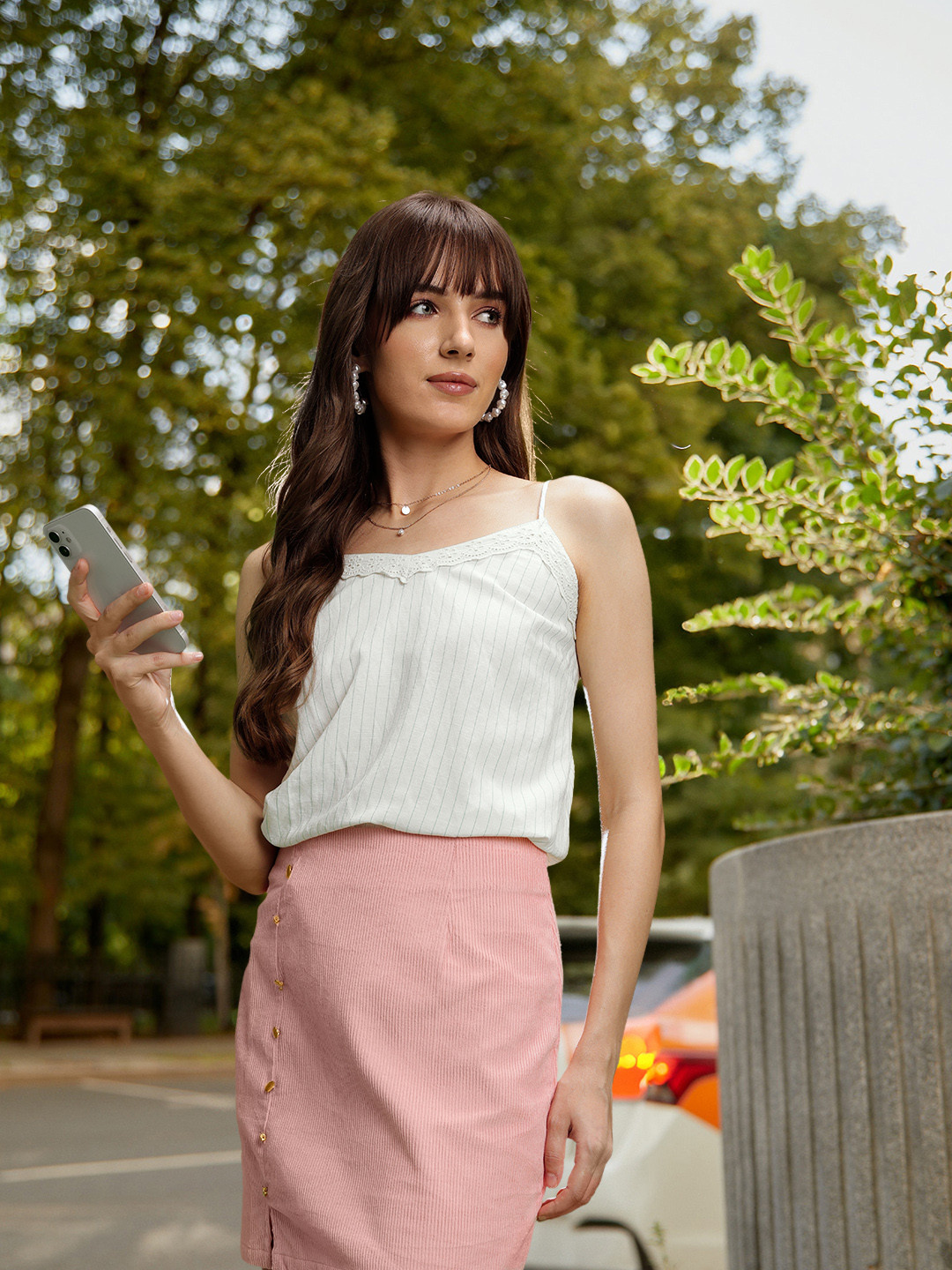 Marks & Spencer Women Striped Cami Top