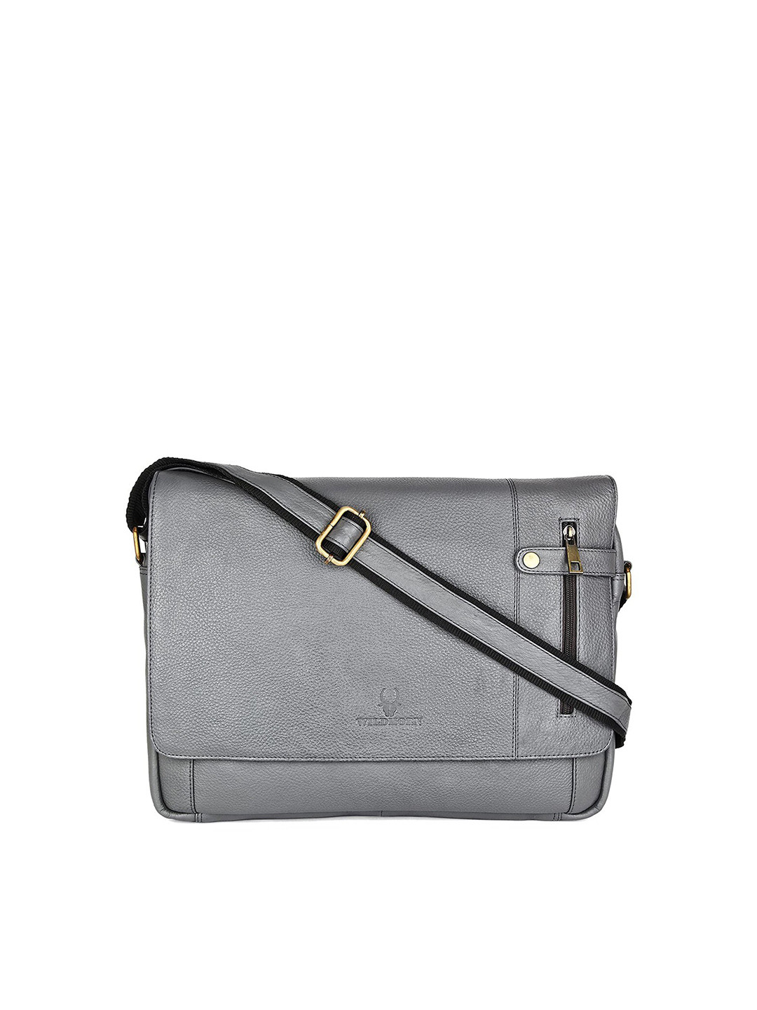WildHorn Men's Grey Messenger Bag