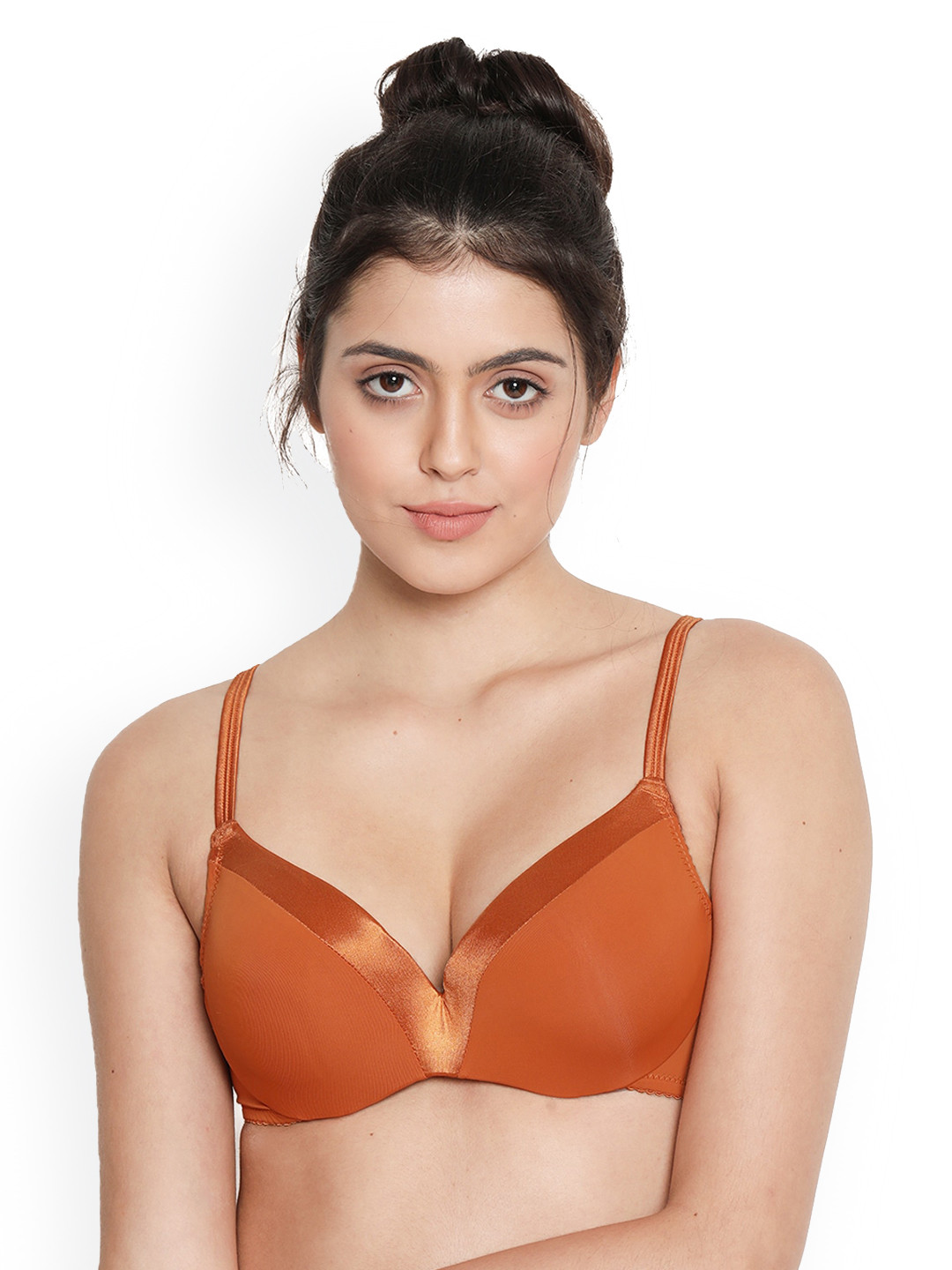 Susie Orange Bra Underwired Lightly Padded
