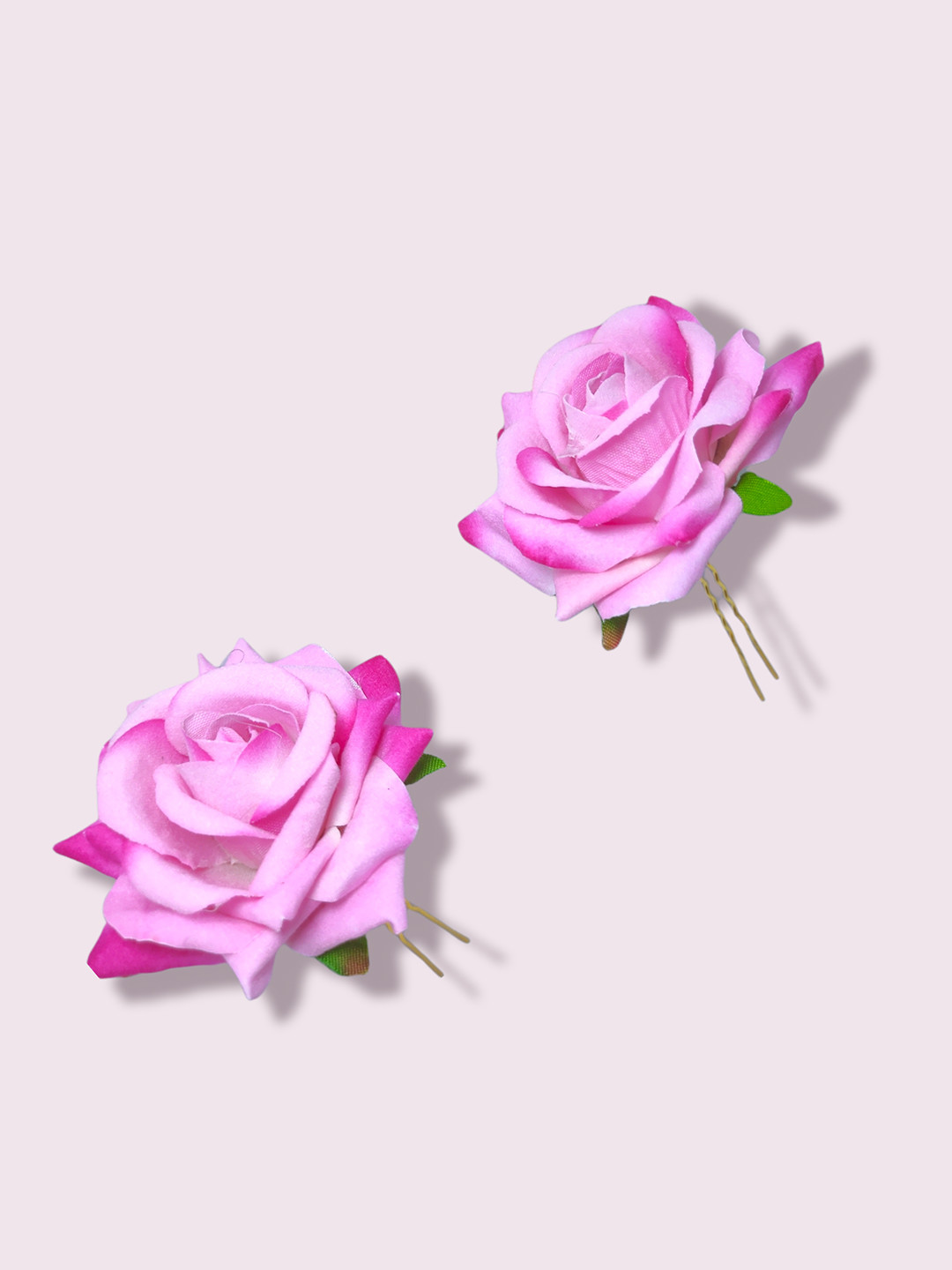 LYF5STAR Women Pink Set of 2 U Pins Hair Accessory