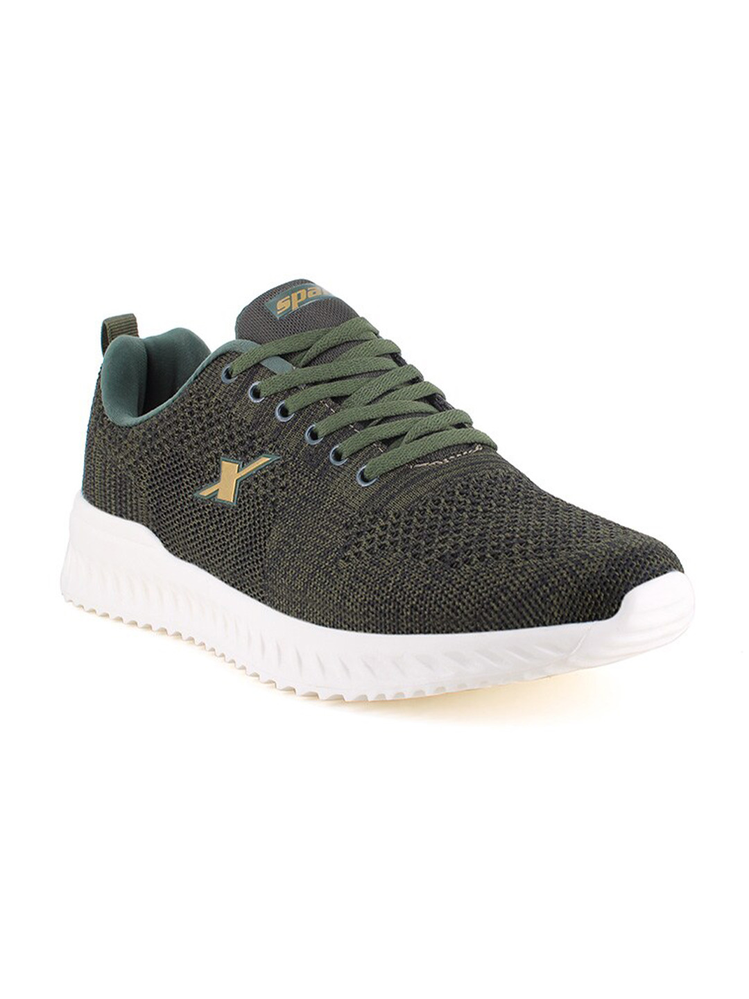 Sparx Men Green Textile Running Non-Marking Shoes