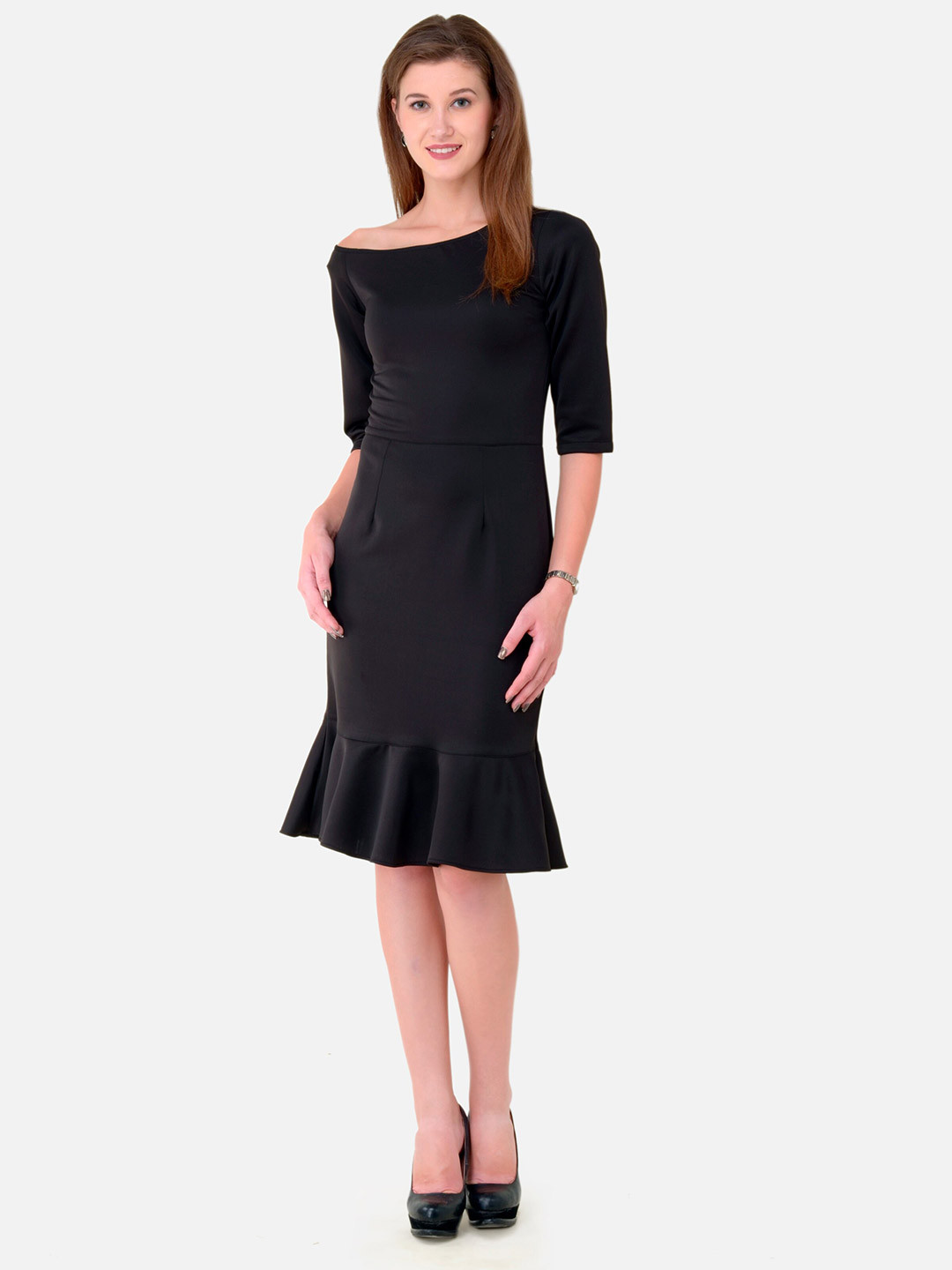 V&M Black Solid heath Dress