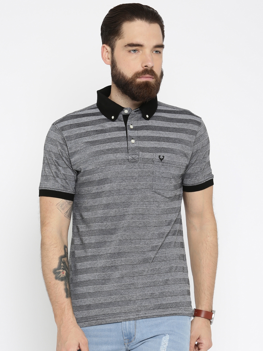 allen solly t shirts myntra
