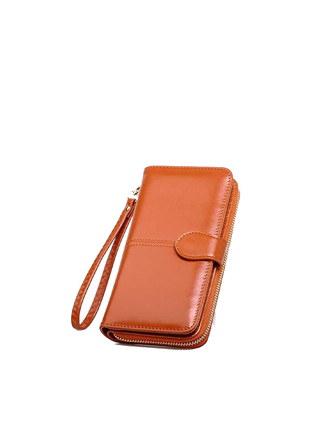 StealODeal Women Orange PU Card Holder with Passport Holder