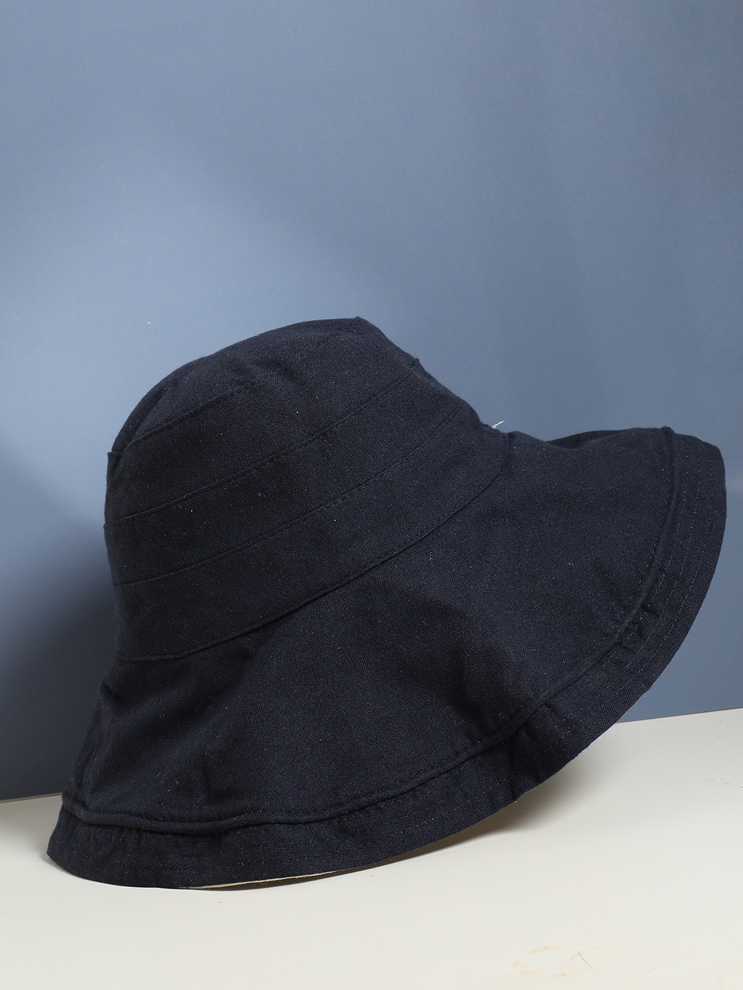 HAUTE SAUCE   Women Navy Blue Solid Vintage Hat