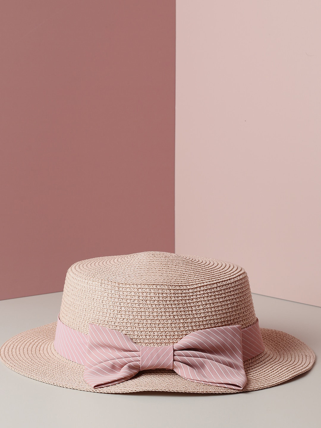 HAUTE SAUCE   Women Beige Colored Textured Sun Hat