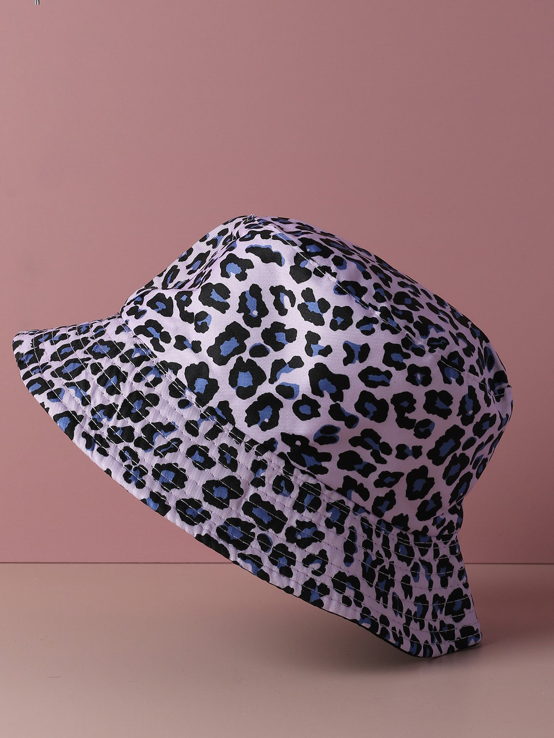 HAUTE SAUCE   Women Purple Animal Printed Bucket Hat