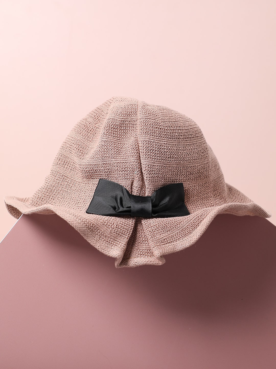 HAUTE SAUCE   Women's Beige Textured Fedora Hat