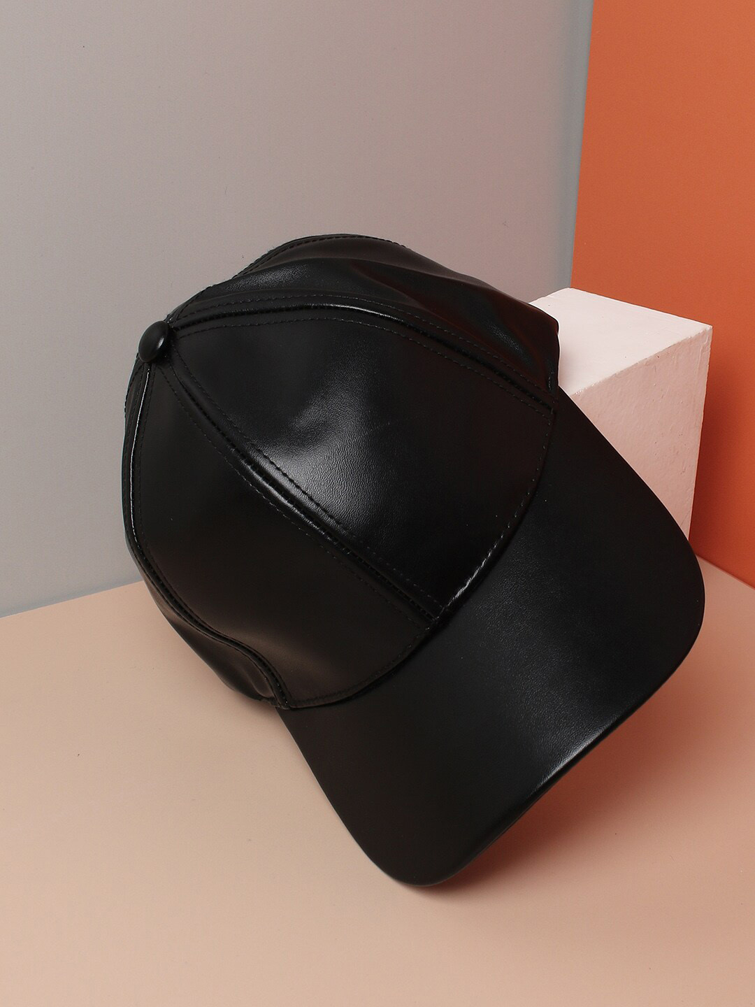 HAUTE SAUCE   Women Black Solid Baseball Cap