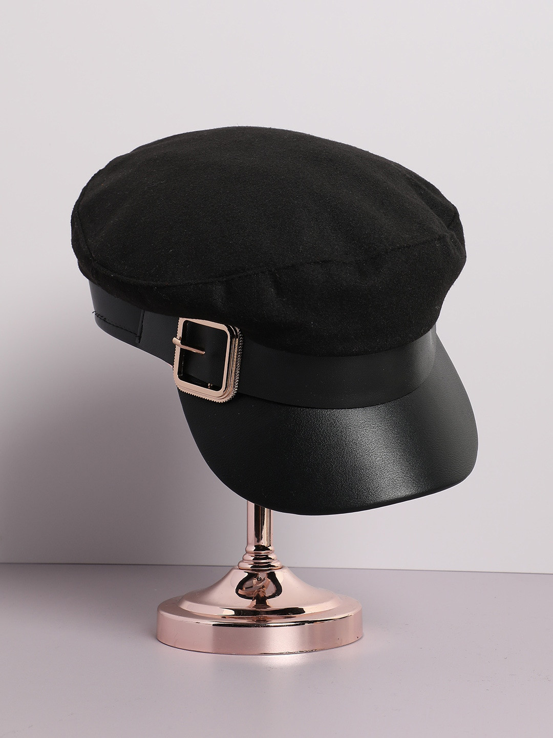 HAUTE SAUCE   Women Black Solid Vintage Berton Hat