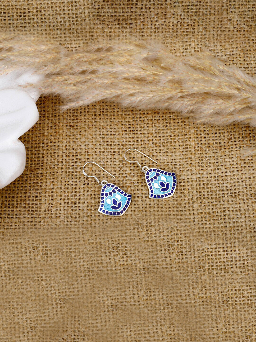 SANGEETA BOOCHRA  Handcrafted Sustainable Triangular Studs Earrings