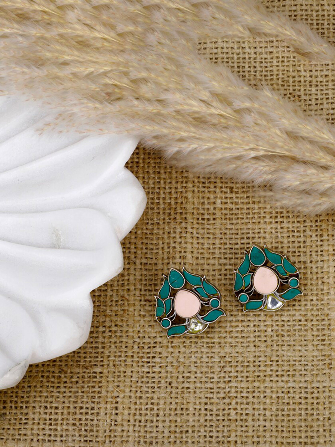 SANGEETA BOOCHRA Handcrafted &Sustainable Classic Studs Earrings