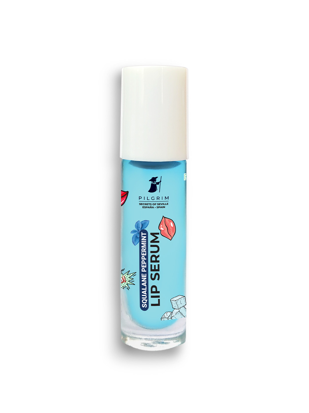 Pilgrim Squalane Peppermint Lip Serum with Roll-On for Soft & Supple Lips-6 ml