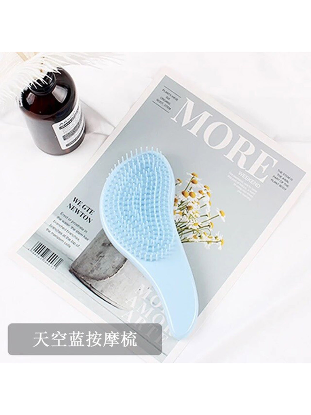 Alexvyan Women Blue Blow Drying, Professional Hair Curler Cleaning Hair Brush