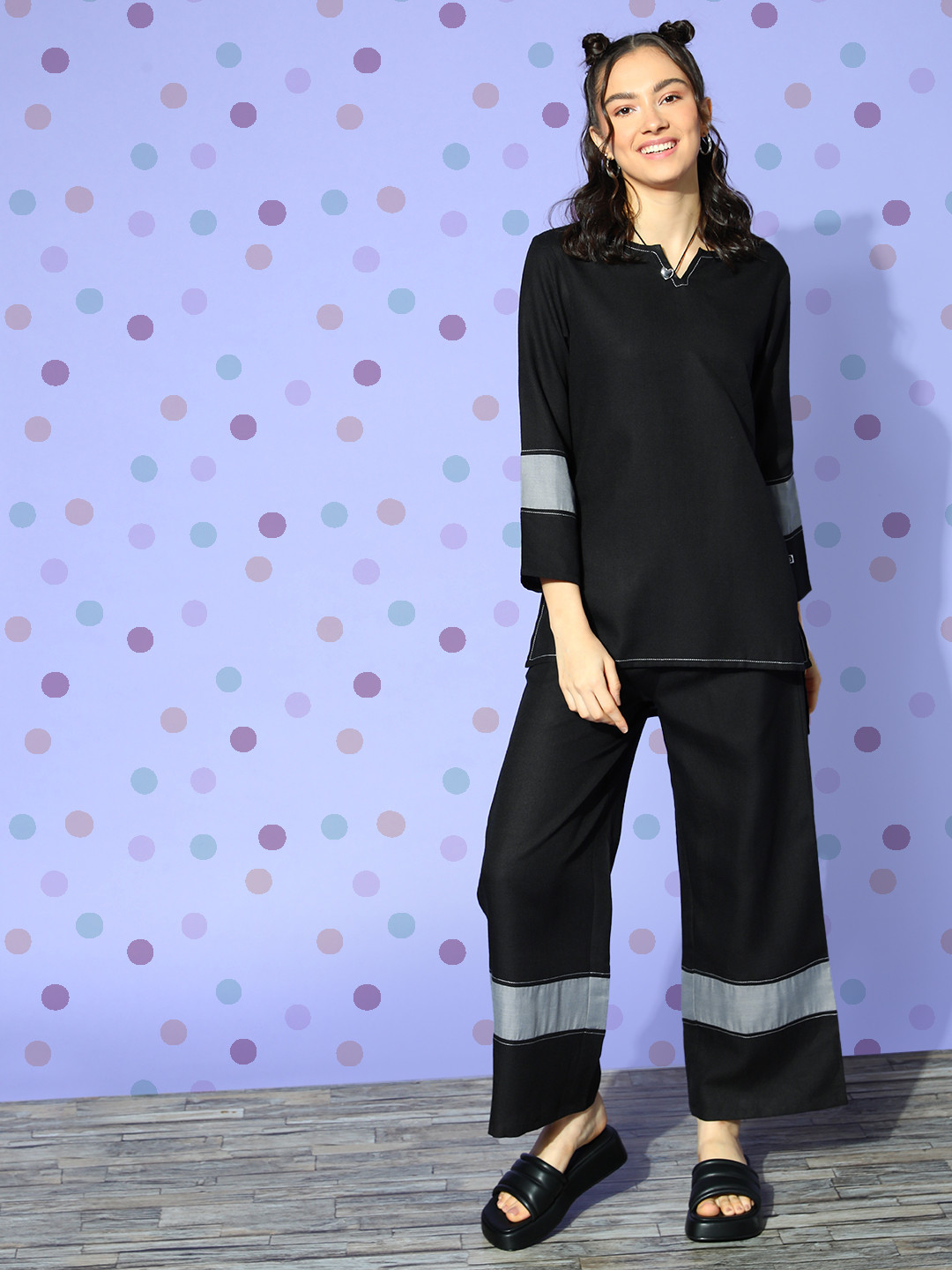 Bannos Swagger Colorblocked Co-Ord Set